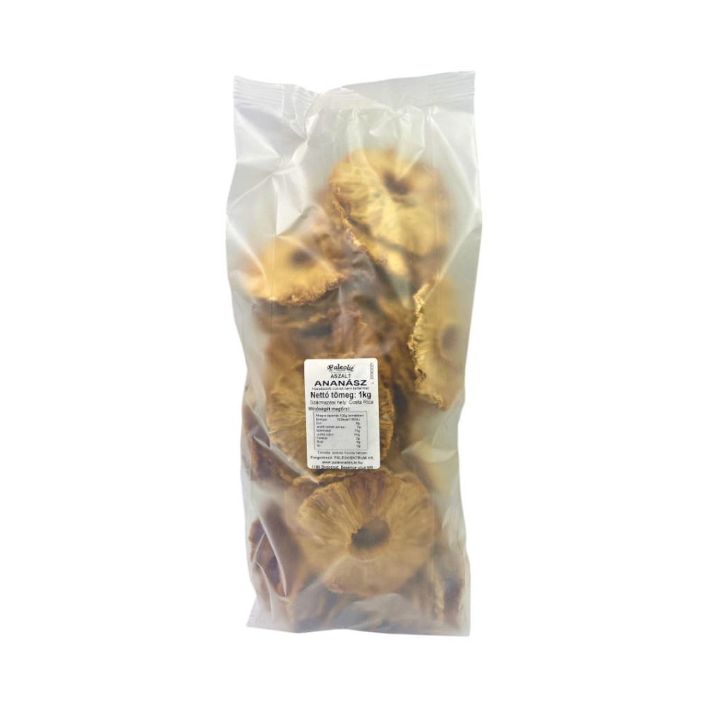 Felie de ananas uscat din perioada paleolitică, 1 kg, fără zahăr