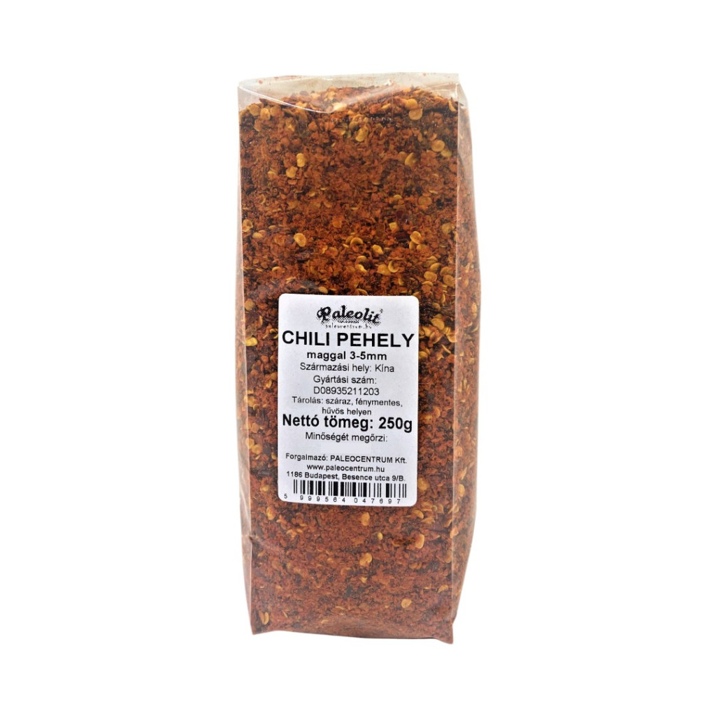 Paleolithische Chili-Flocken mit Samen, 3-5mm, 250g