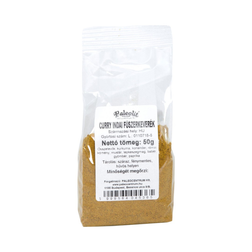 Paleolityczna mieszanka przypraw curry z Indii, 50 g