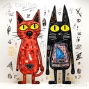 Compagnons Félines Fantaisistes