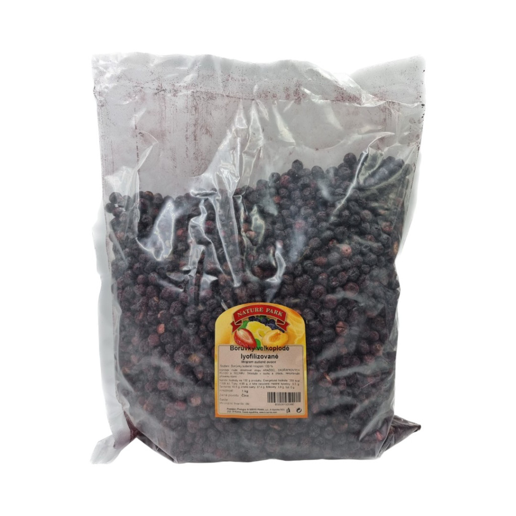 Paleolit Liofilizált kék áfonya 1kg szemek lédig Blueberries