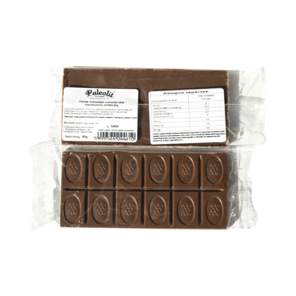 Ciocolată cu "lapte" și eritritol, 80 g