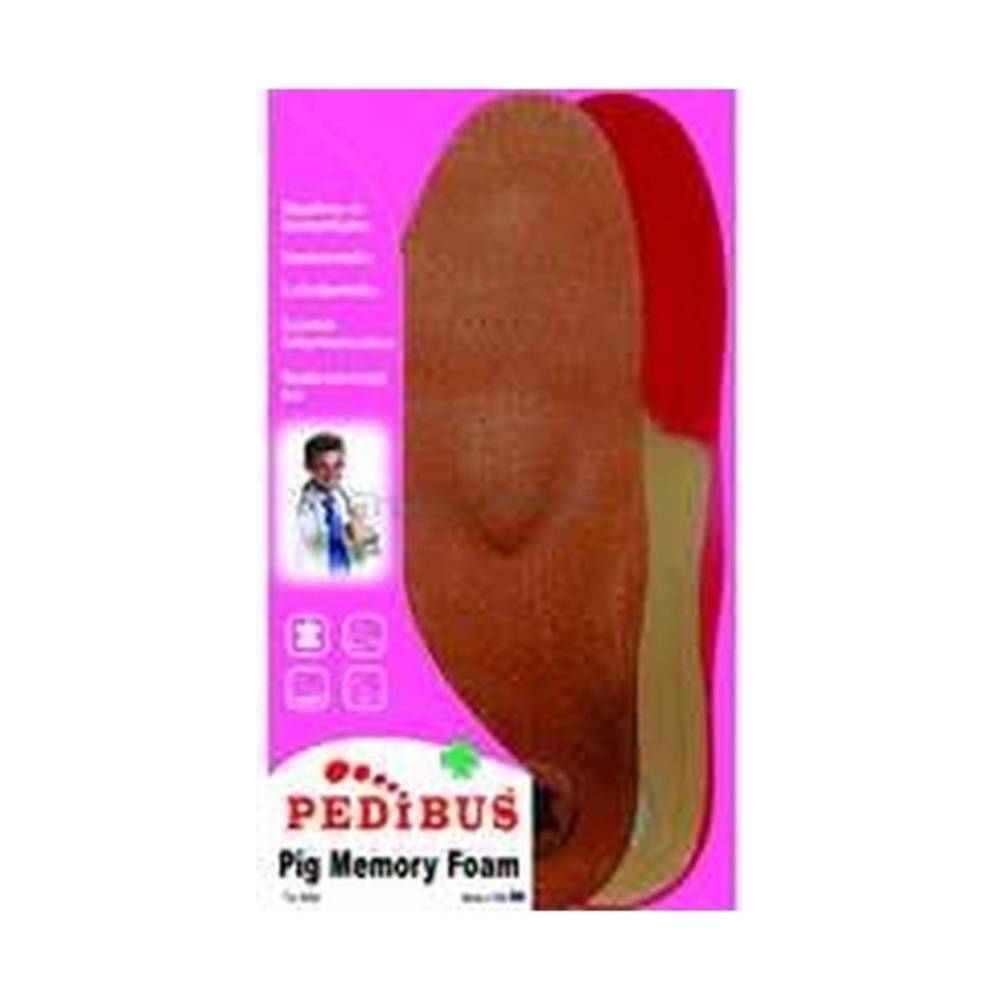 Tălp pentru picior Pedibus din piele de porc și spumă de memorie, mărimea 41/42, 1 buc.