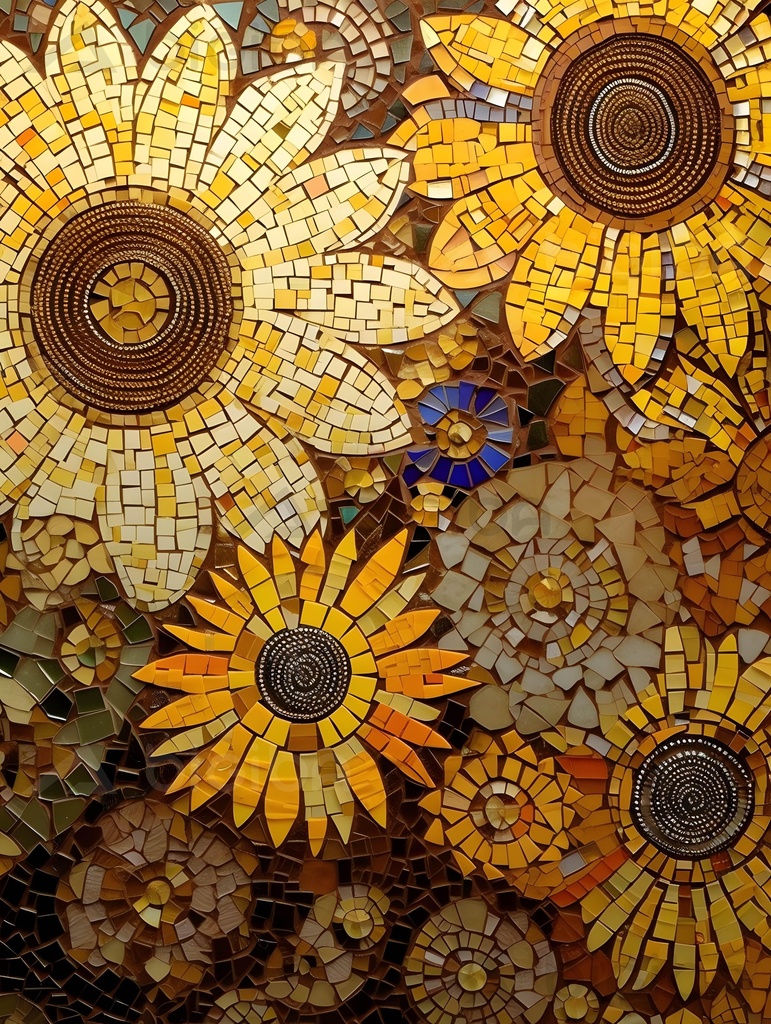 Majestade do Mosaico de Girassol