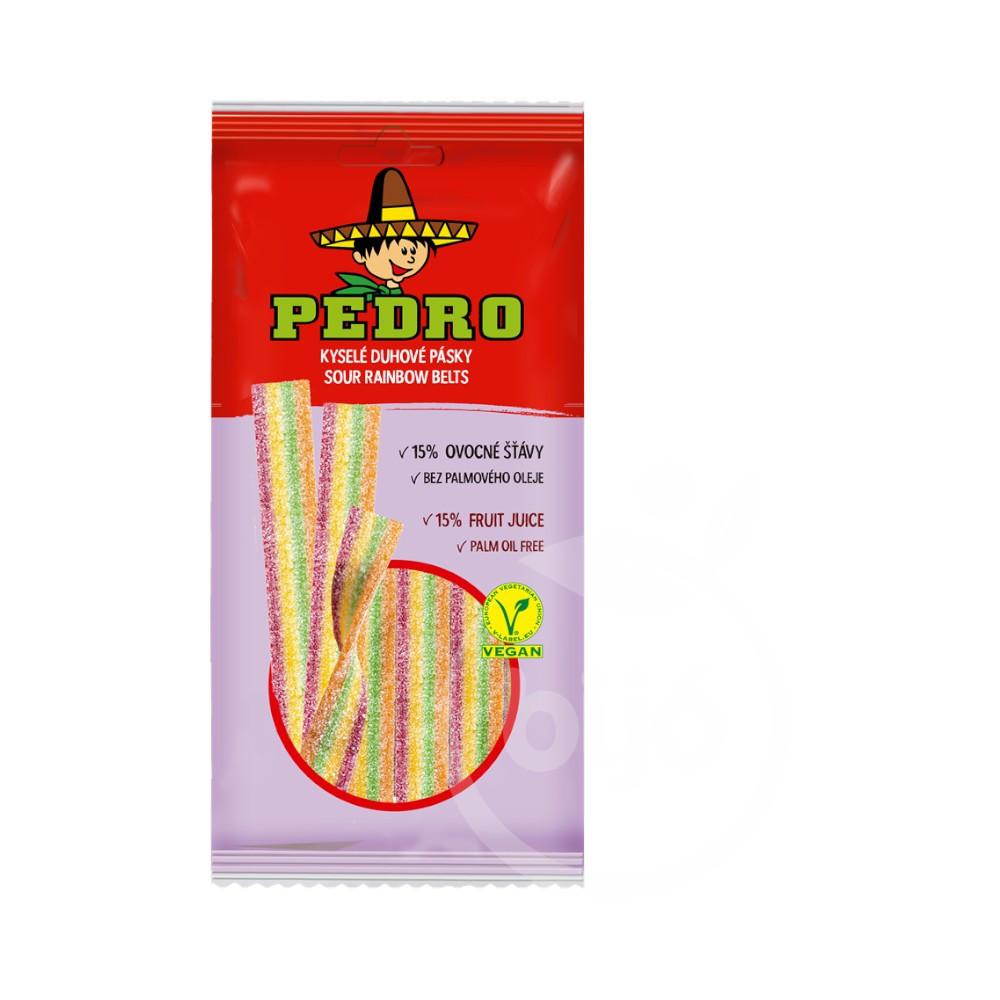 Pedro rainbow belt gumicukor vegán 80 g