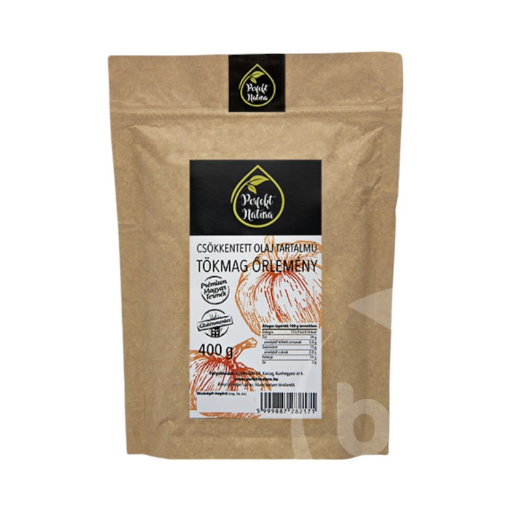Mletý tekvicový materiál Perfekt Natura s nízkym obsahom oleja 400 g