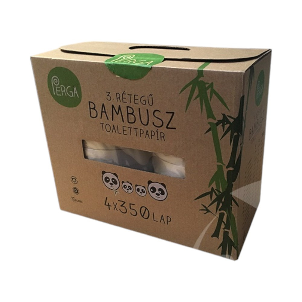 Bamboo toilet paper with 3 layers, pack of 4