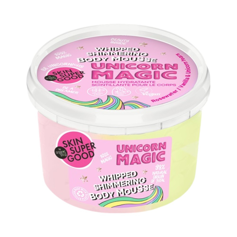 Planeta organica skin super good testápoló mousse csillogó „unicorn magic” 250 ml