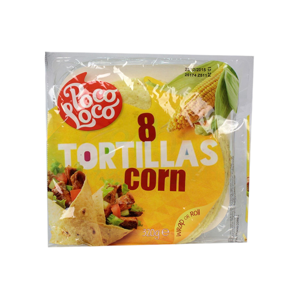 Poco Loco kukoricás lágy tortilla 320 g