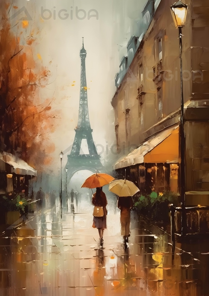 Rainy Rendezvous in Paris