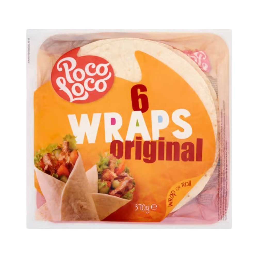 Poco Loco wraps lágy tortilla 370 g