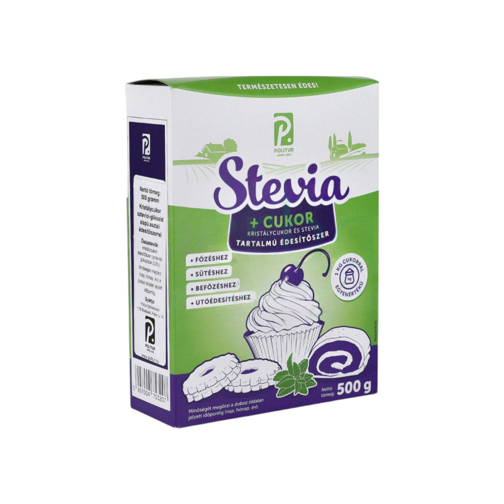 POLITUR STEVIA + CUKOR ÉDESÍTŐSZER 500 g