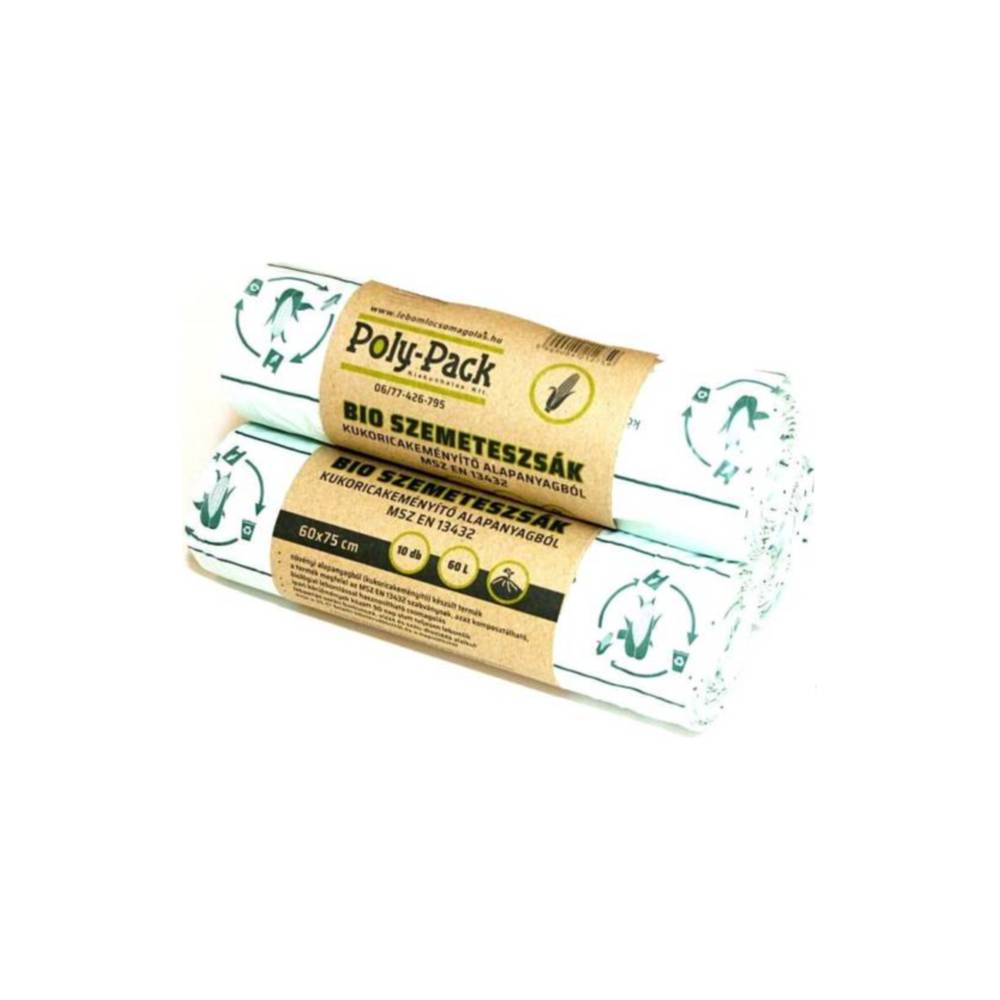 Biologisch abbaubarer Poly-Pack Müllsack 60L