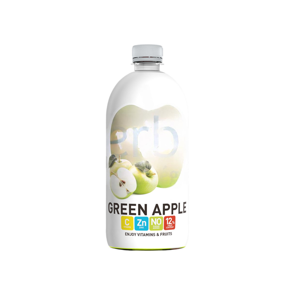 OVOCNÝ NÁPOJ S SILNÝM ZELENÝM JABLEM A STEVIÍ 750 ml