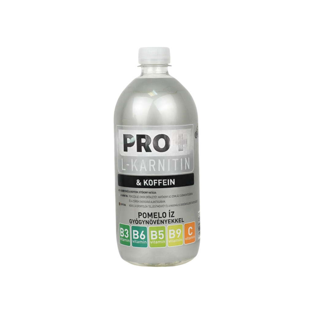 Erfrischendes Getränk Powerfruit pro+ mit L-Carnitin und Koffein, Pomelo-Geschmack, 750 ml