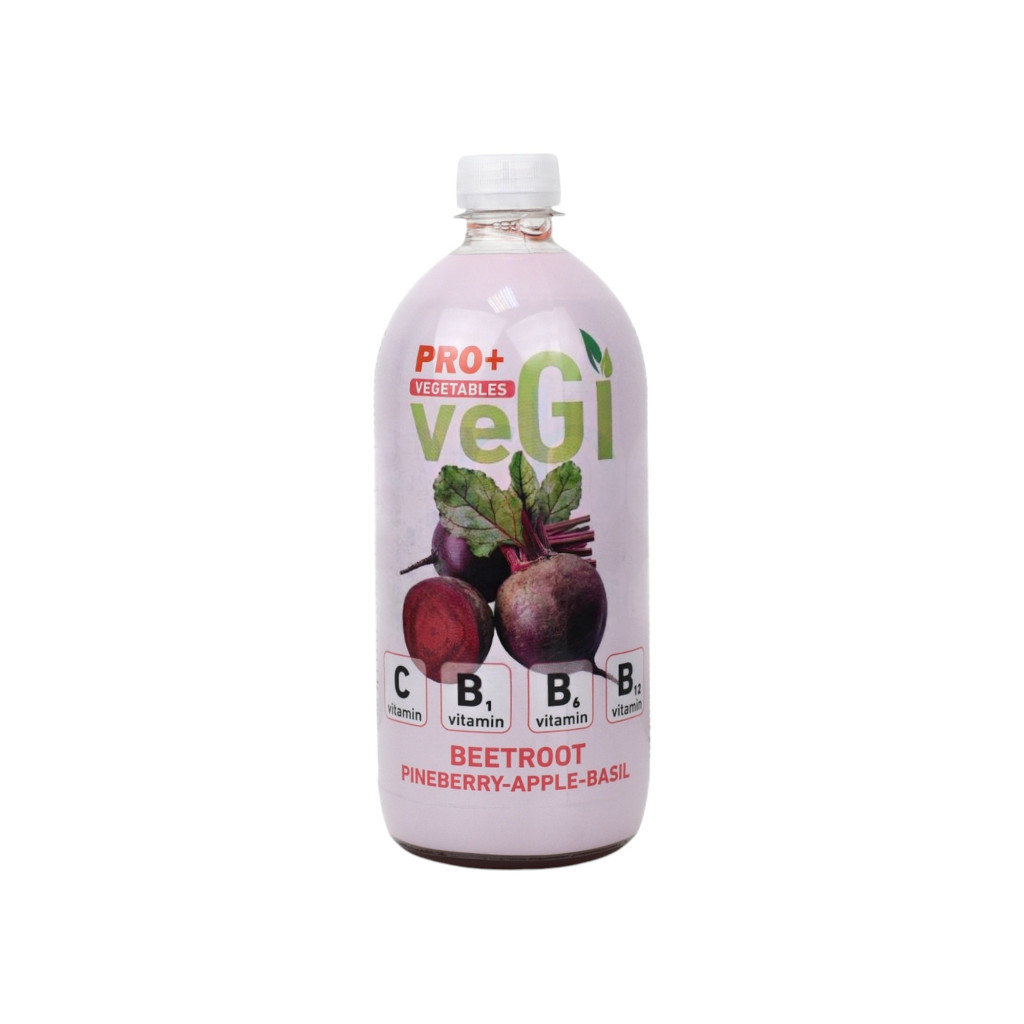 Băutura răcoritoare Powerfruit pro+ cu aromă de sfeclă-roșie, căpșuni și busuioc, 750 ml