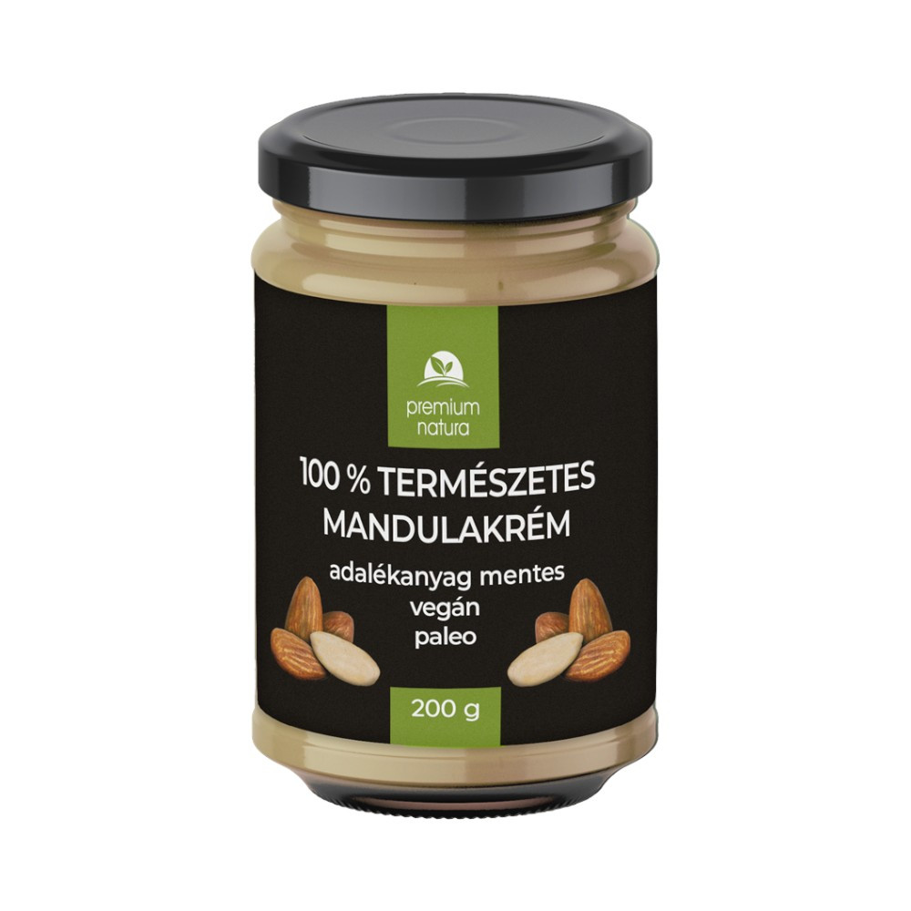 Premium Natura 100% mentes természetes mandulakrém 200 g