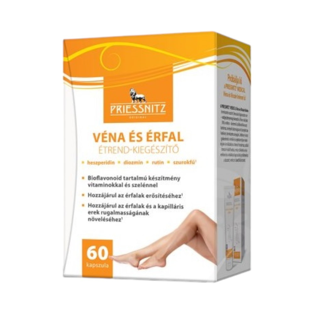 Capsule suplimentare pentru vasele de sange si peretii vasculari Priessnitz, 60 buc