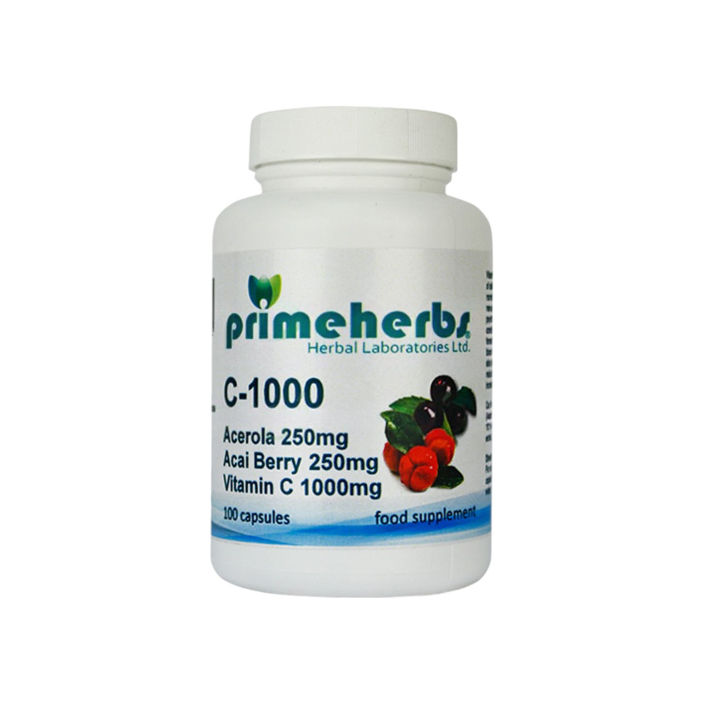 Primeherbs C-1000mg+acerola 250mg+acai 250mg 100db