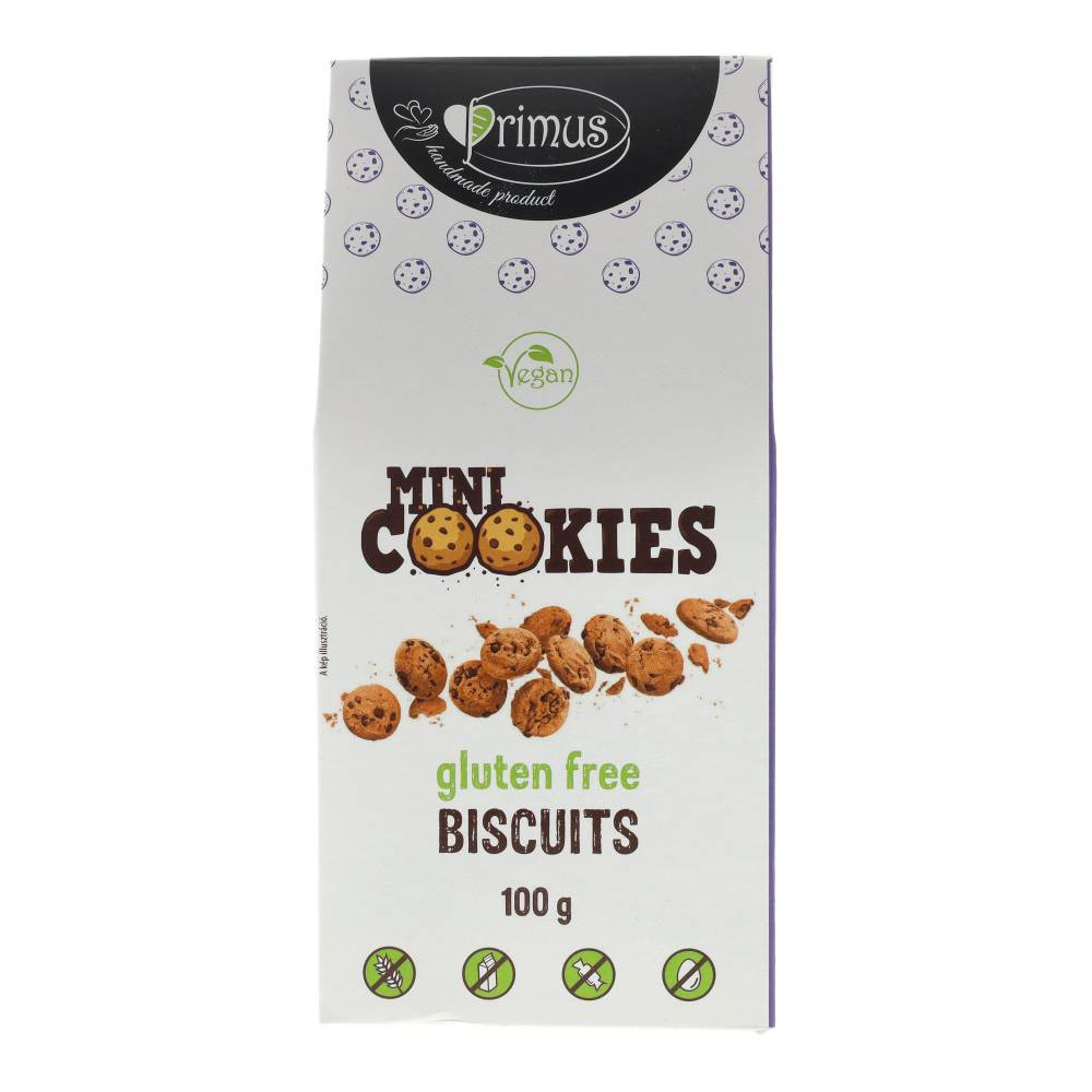 Primus gluténmentes vegán mini keksz 100 g
