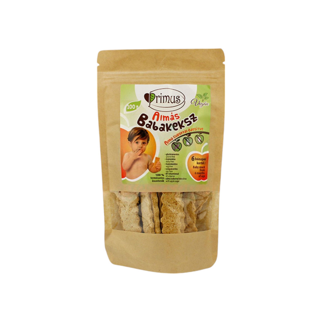 Primus vegan baby biscuits with apple 100 g