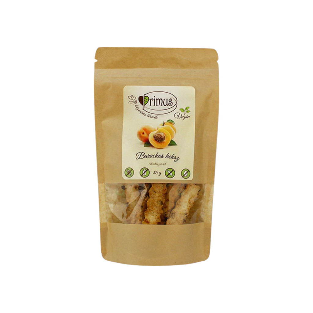 Primus veganské meruňkové sušenky 80 g