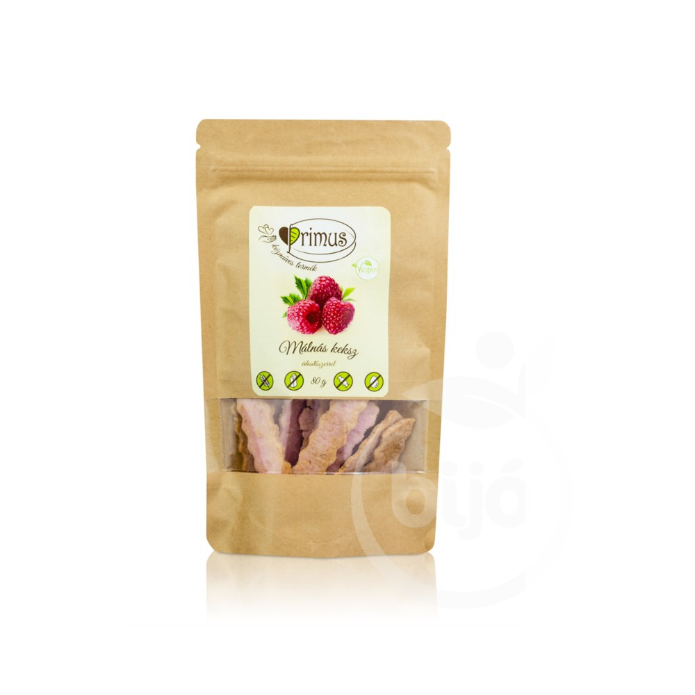 Wegańskie malinowe herbatniki Primus 80 g