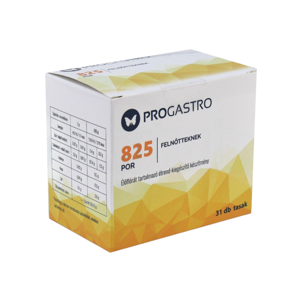 Progastro 825 prášok pre dospelých doplnok stravy s obsahom probiotík 31 kusov