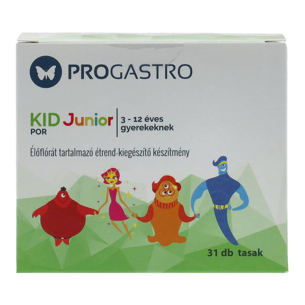 Progastro Kid Junior Pulver für Kinder im Alter von 3-12 Jahren, 31 Stück