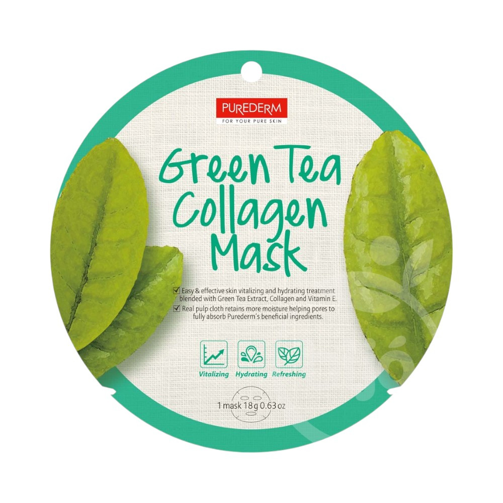 Purederm green tea sheet mask 1 pc
