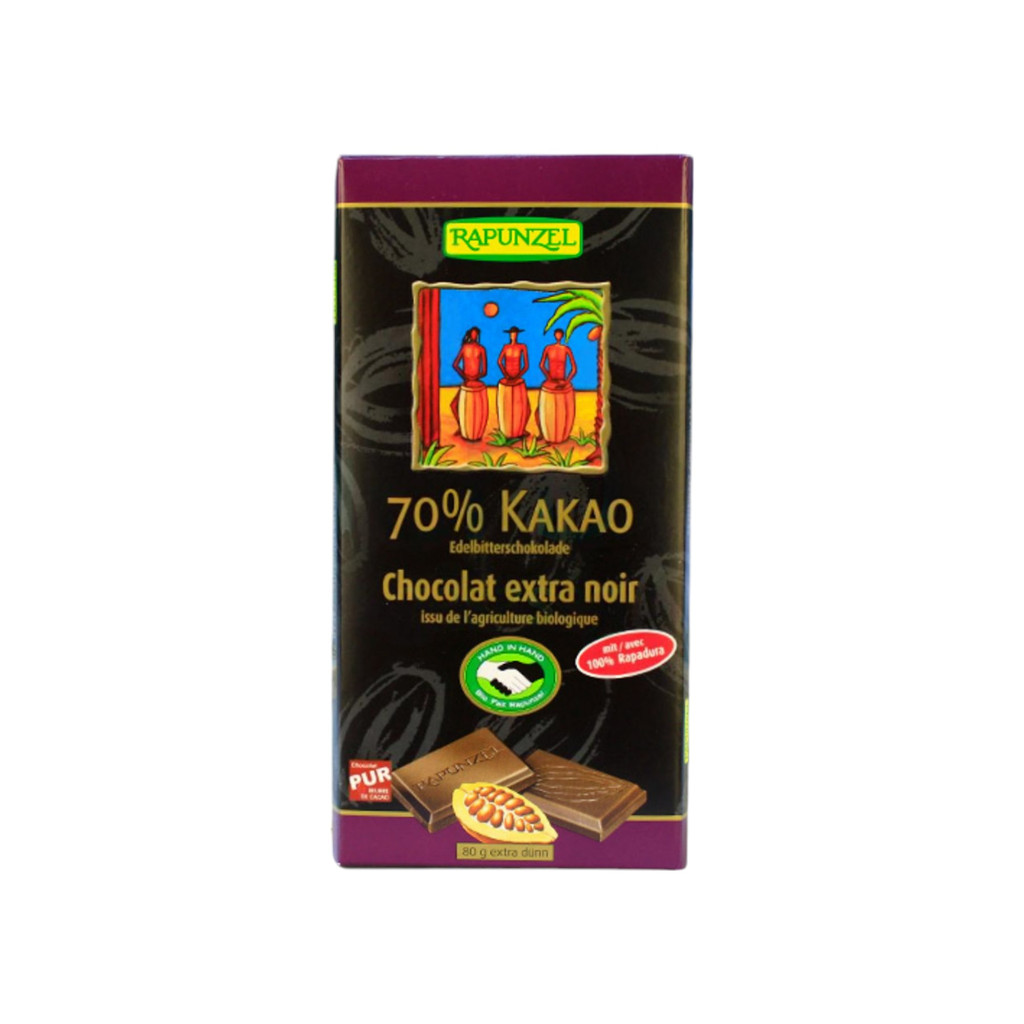 Rapunzel bio keserűcsokoládé 70% 80 g
