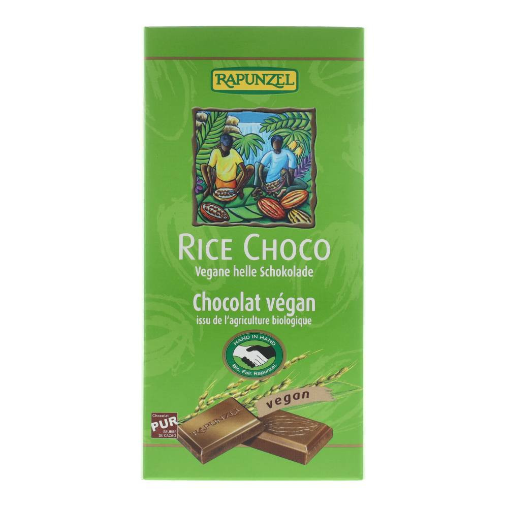 Rapunzel bio rizsitalos csokoládé vegán 100 g