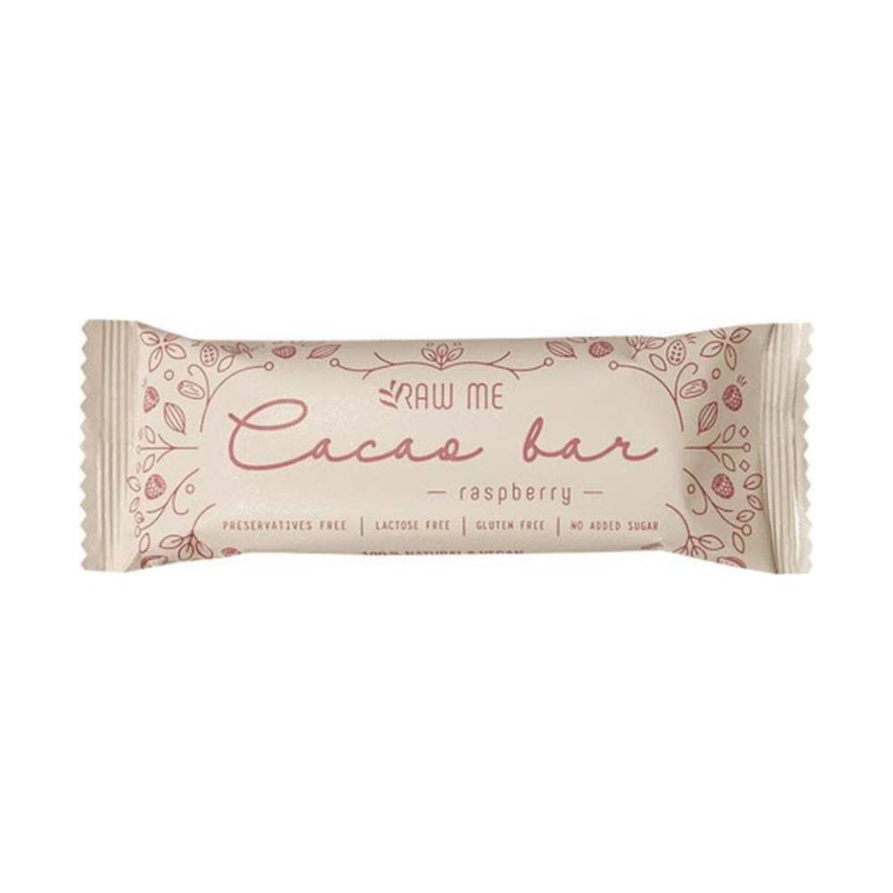 Roher Kakao-Riegel von Raw Me mit Himbeerstückchen 40 g