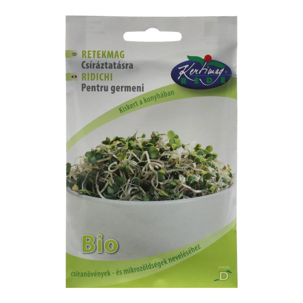 Bio semena černé ředkve na klíčení, 30 g