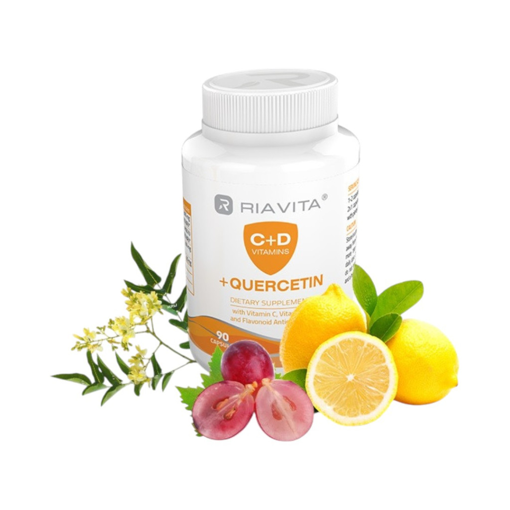 RIAVITA C+D vitamín + Quercetin 90 kapslí