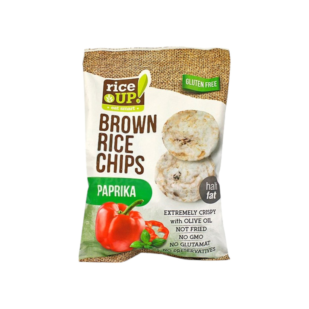 Chipsy z brązowego ryżu Rice Up o smaku paprykowym 60 g