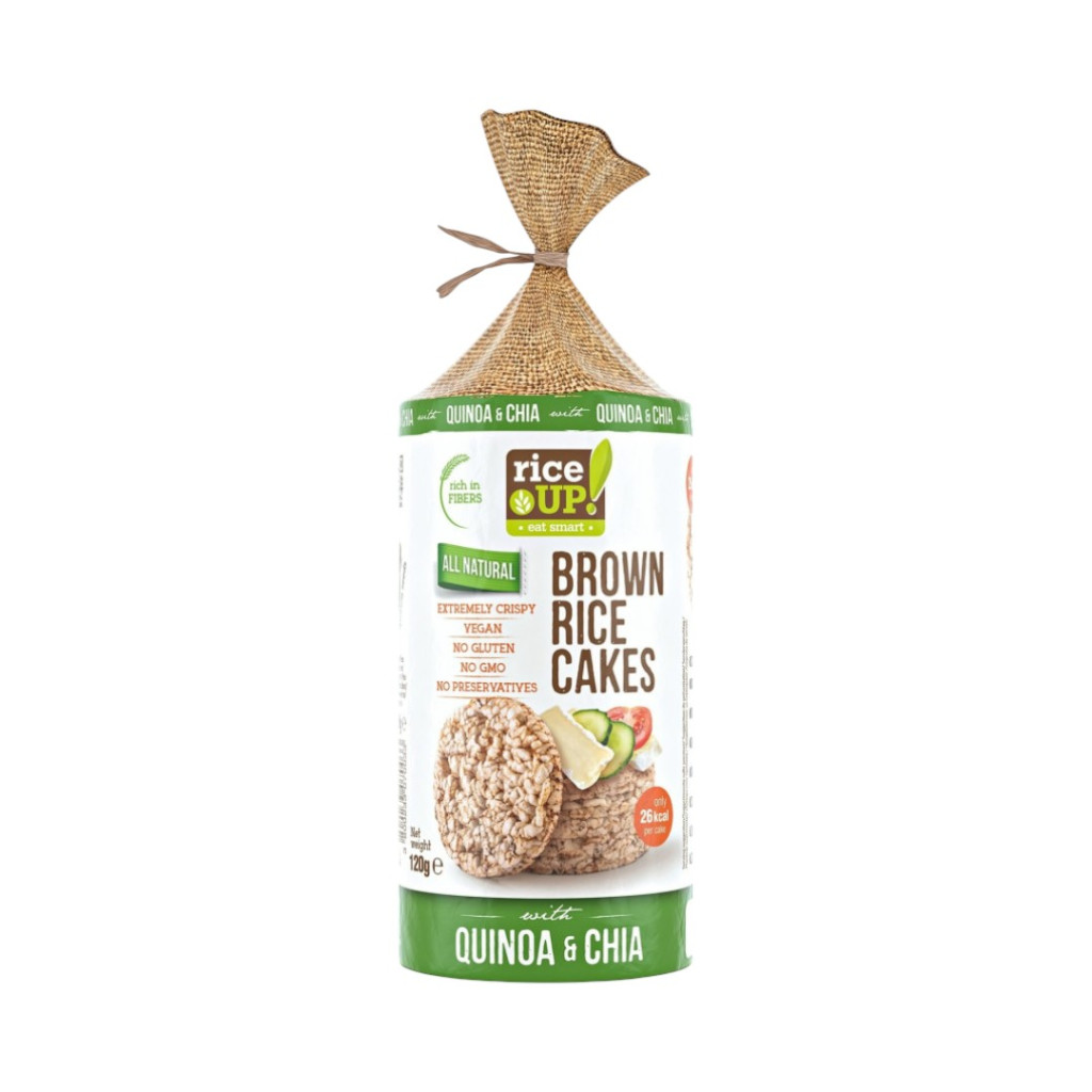 Rice Up barna rizses puffasztott szelet chia mag quinoa 120 g