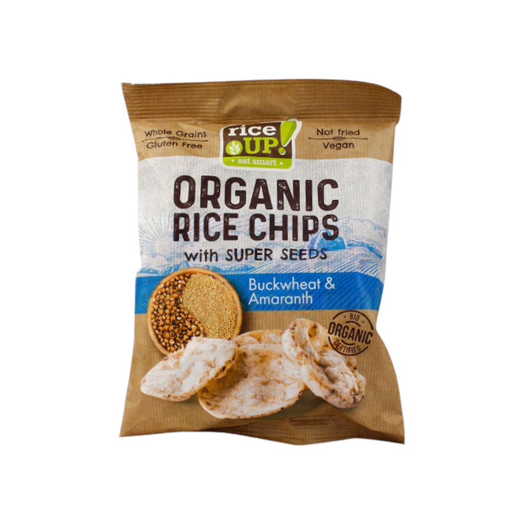 Rice Up bio hajdina&amp;amaránt chips 25 g
