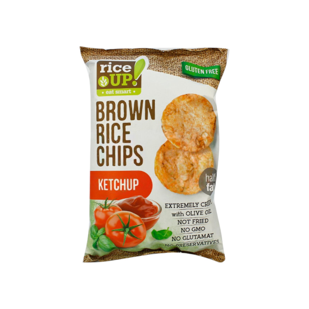 Chipsy Rice Up s příchutí kečupu, 60 g