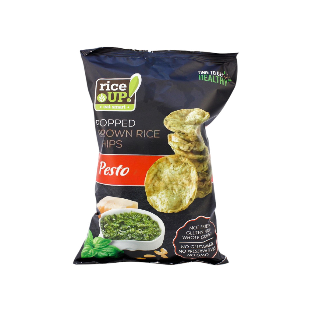 Cipsuri Rice Up cu aromă de pesto, 60 g
