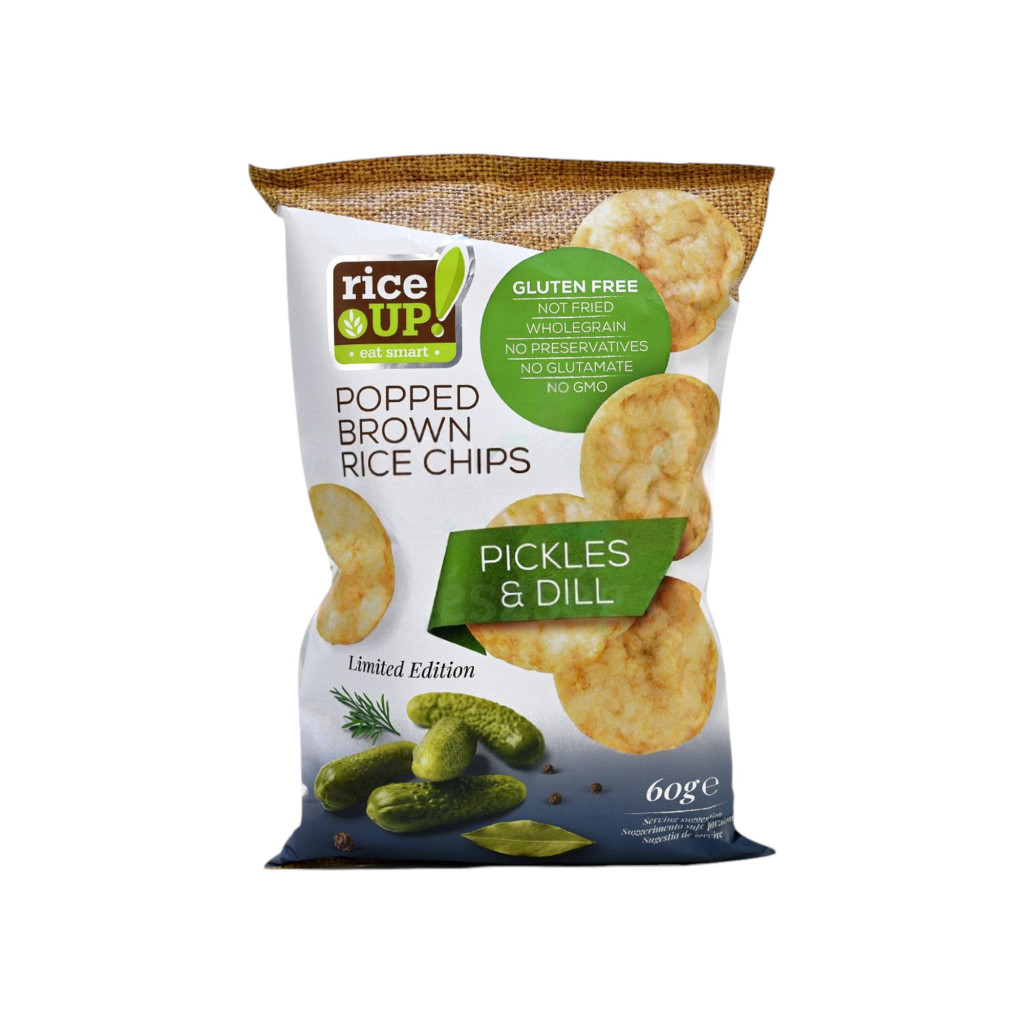 Cipsuri Rice Up cu gust de castravete, 60 g