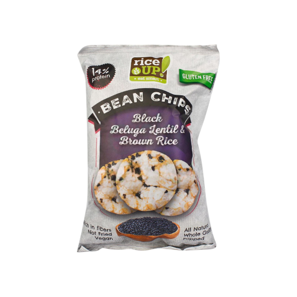 Rice Up protein chips with black beluga lentils 60 g