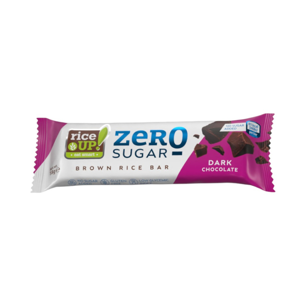 Rice Up zero rizsszelet étcsokoládéval hozzáadott cukor nélkül 18 g