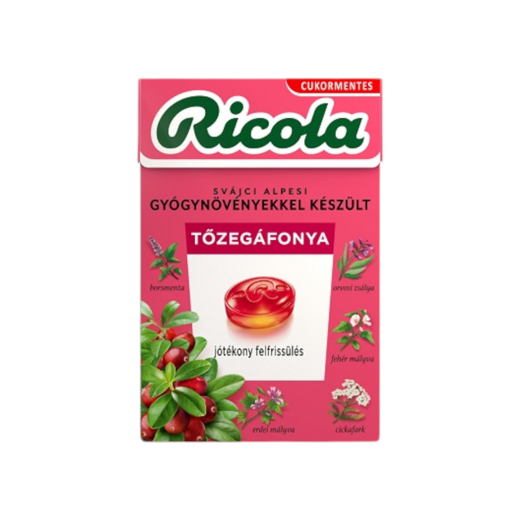 Bomboane Ricola cu afine 40 g
