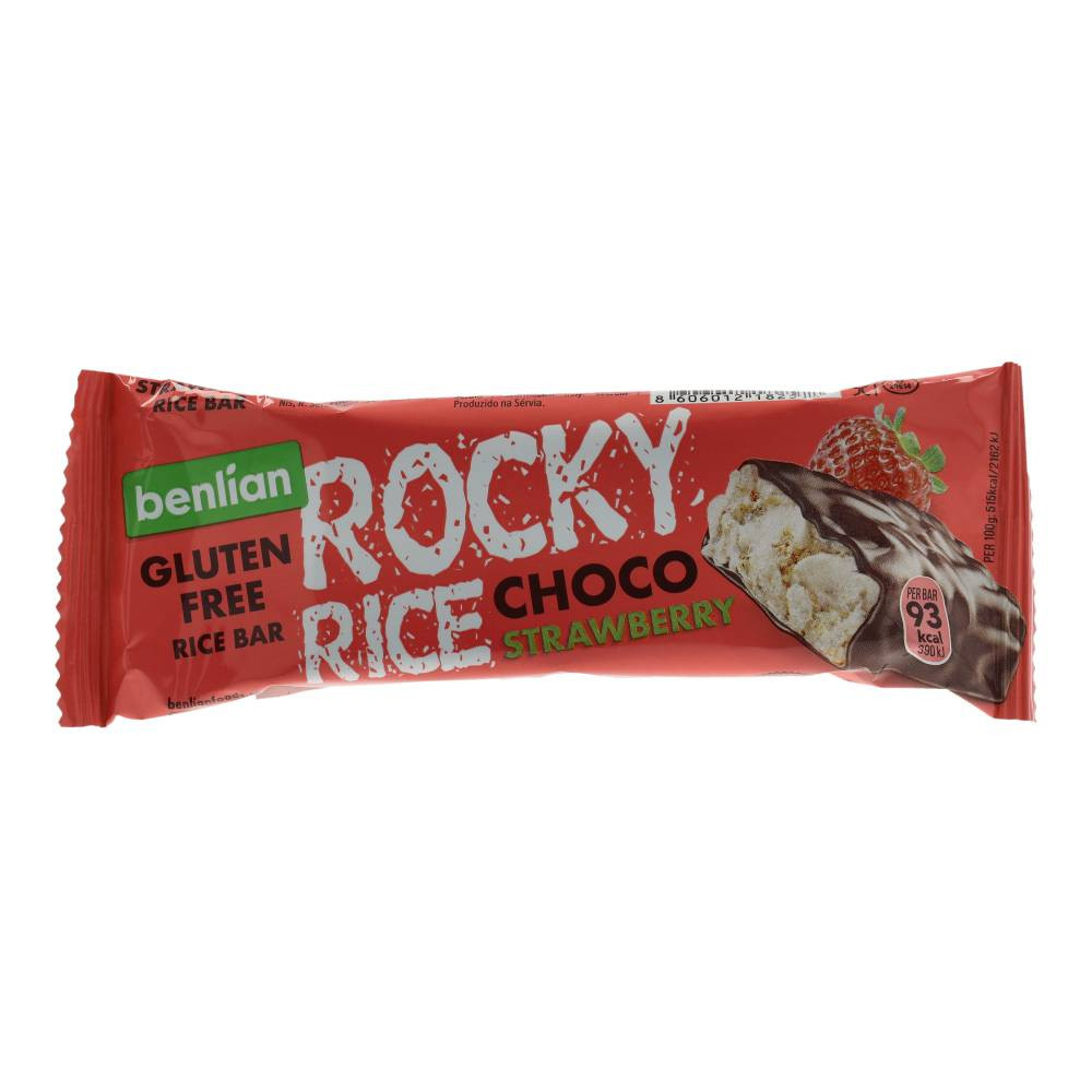 Rocky Rice puffed rice slice with raspberry flavor 18g