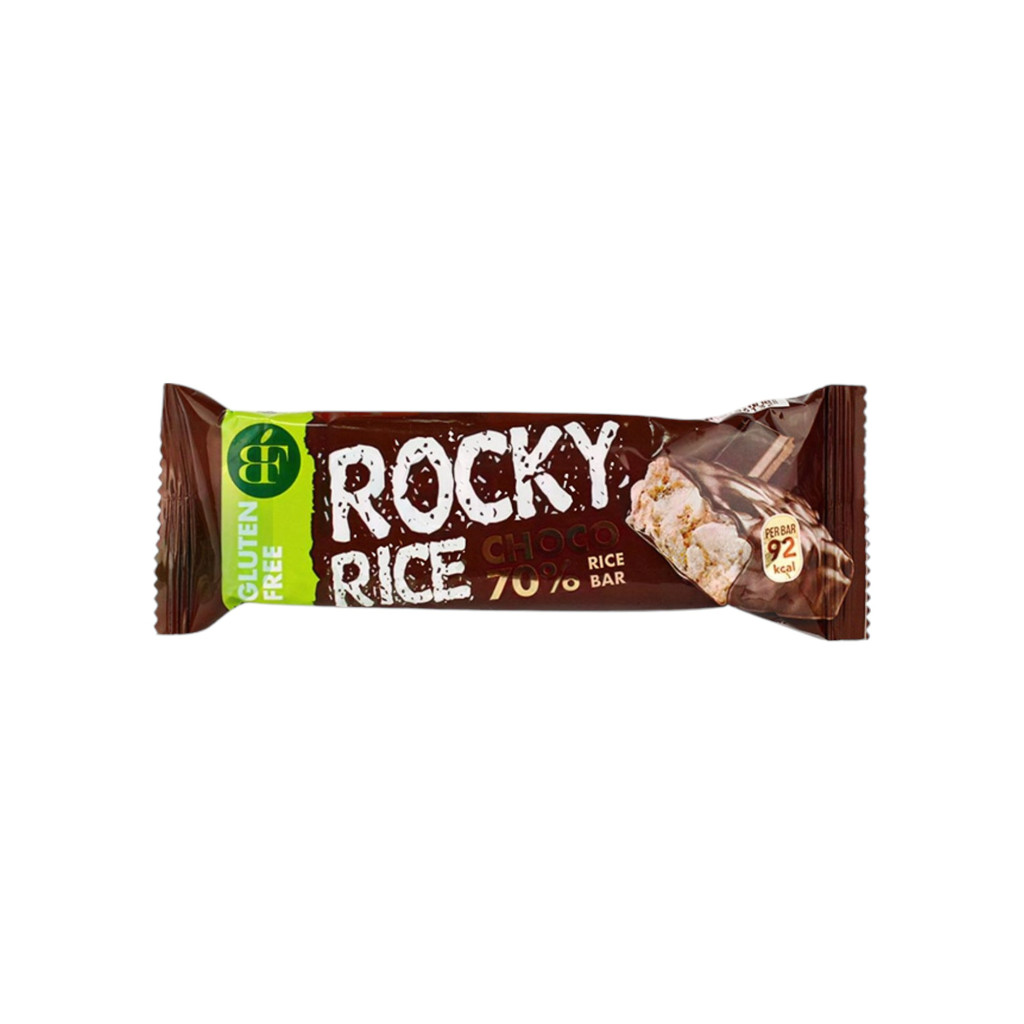 Feliuțe de orez suflat Rocky Rice cu ciocolată neagră 18 g