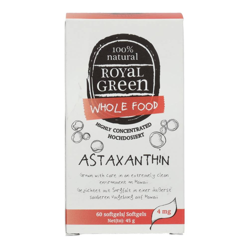 Royal Green Astaxanthin Antioxidans Kapseln, 60 Stück
