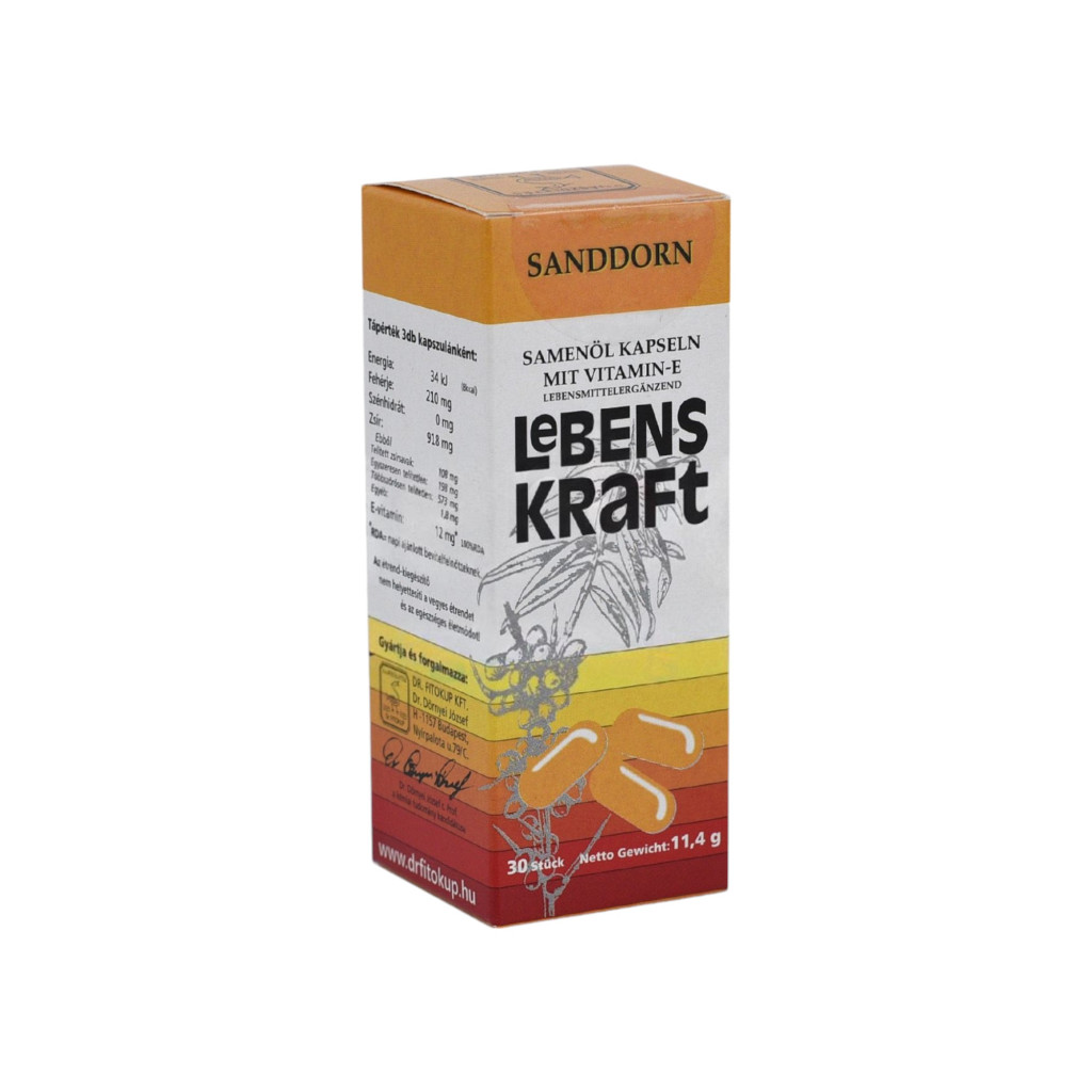 Sanddornöl-Kapsel mit Vitamin E, 30 Stück