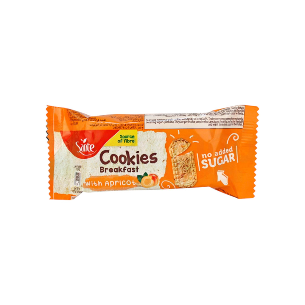 Sante cookies breakfast hozzáadott cukor nélkül barackos 50 g