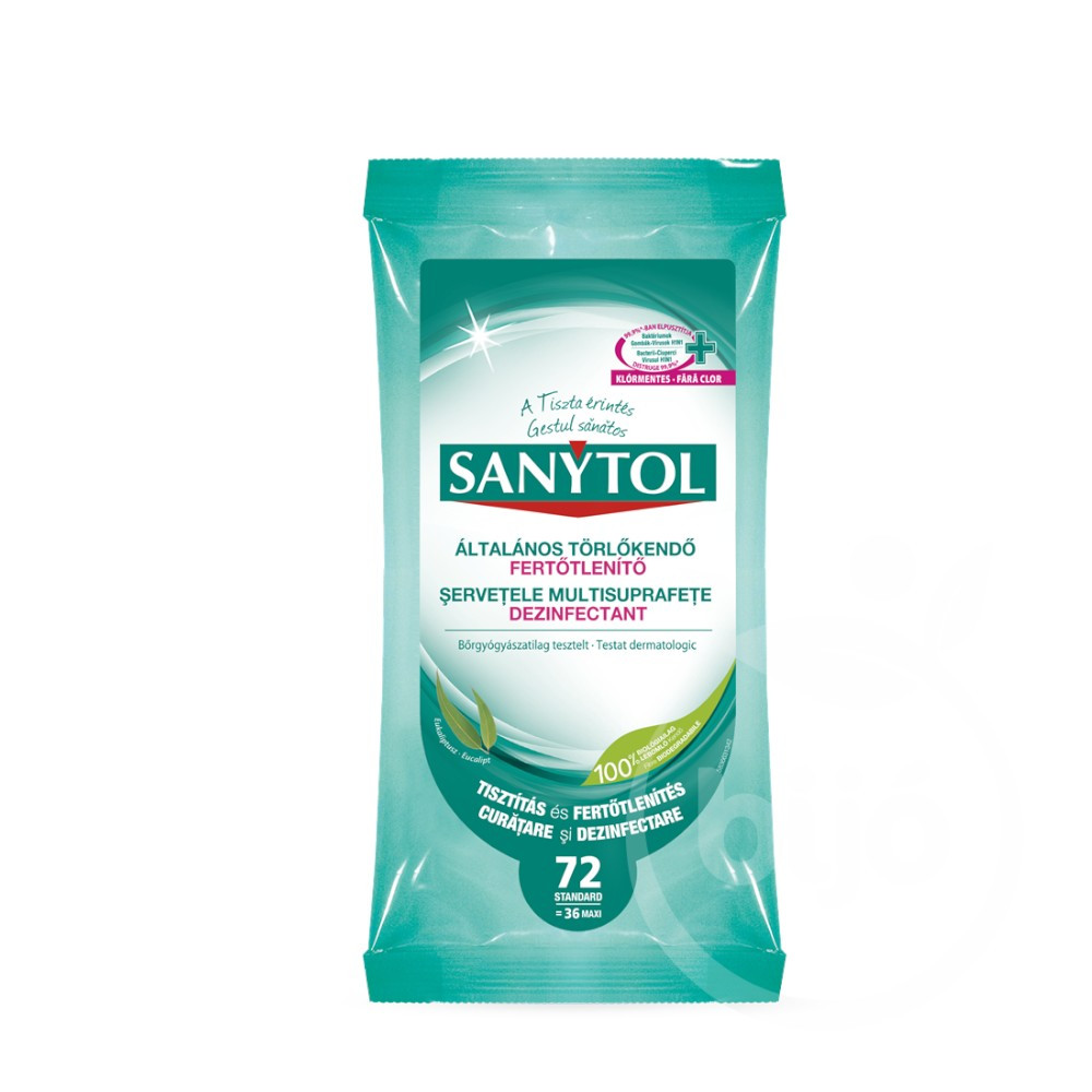 Şervetel dezinfectant Sanytol, 36 bucăţi